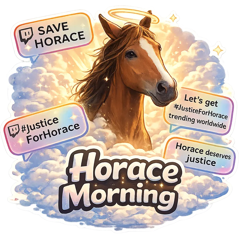 Horace Morning Sticker