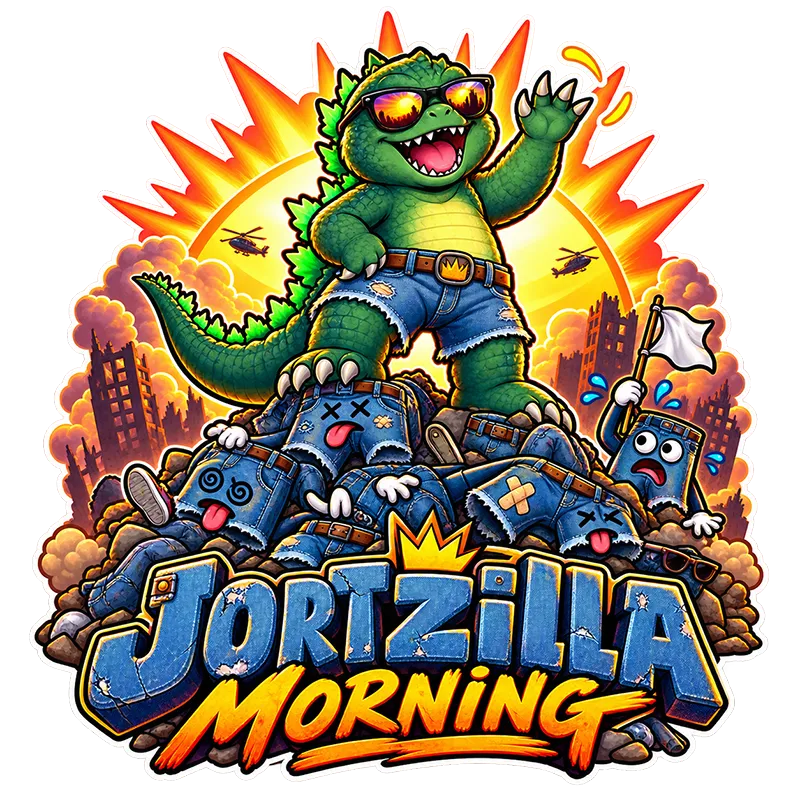 Jortzilla Morning Sticker