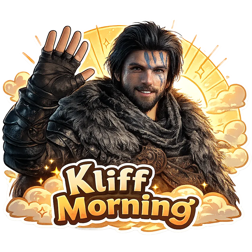 Kliff Morning Sticker