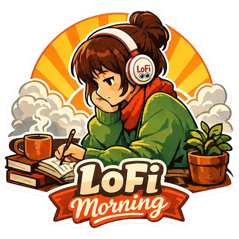 Lofi Morning Sticker