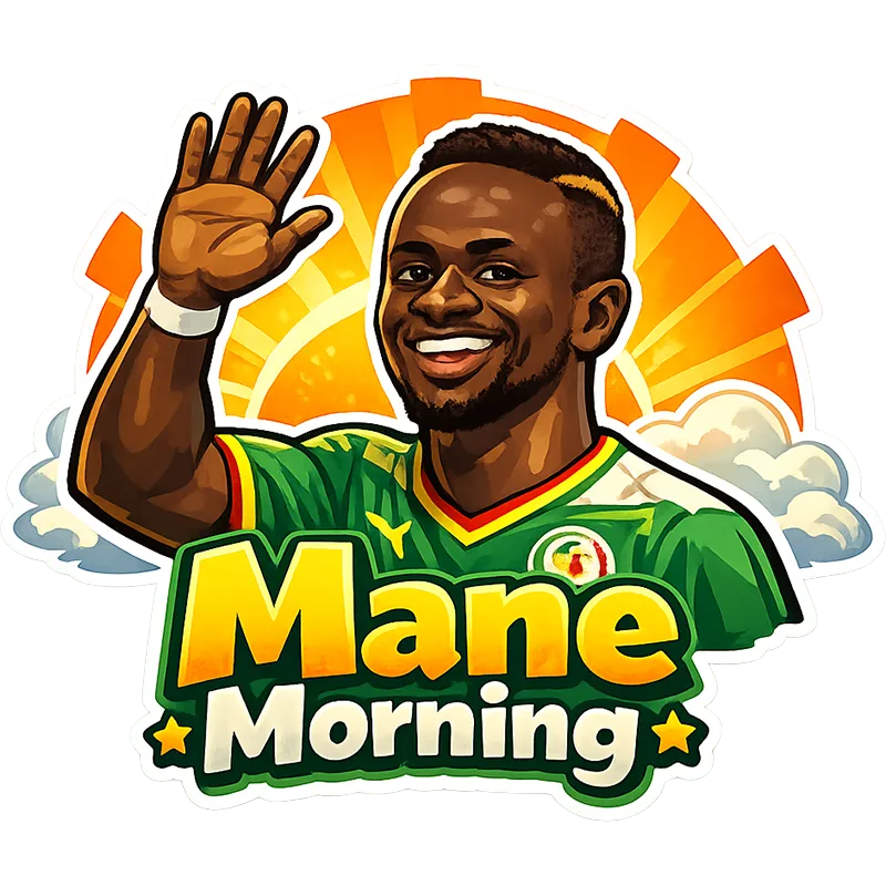 Mane Morning Sticker