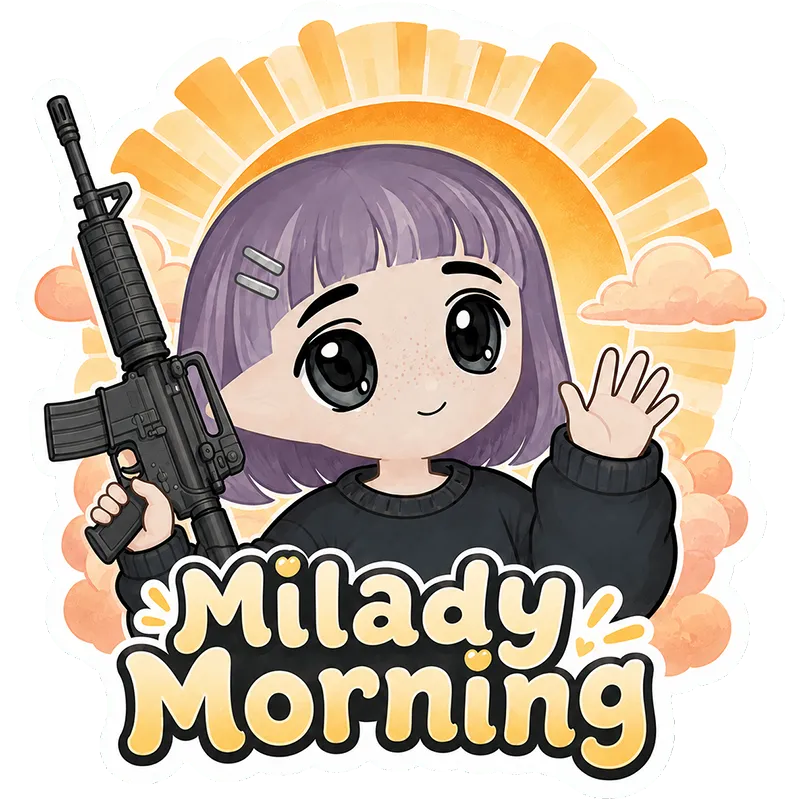 Milady Morning Sticker