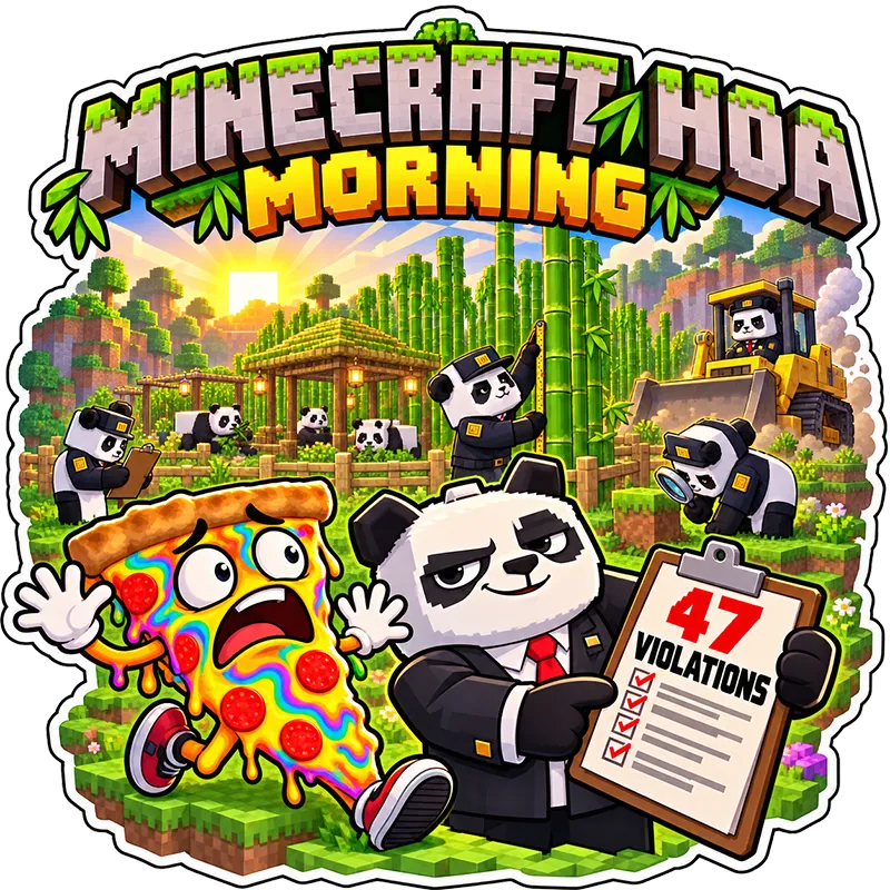Minecraft Hoa Morning Sticker
