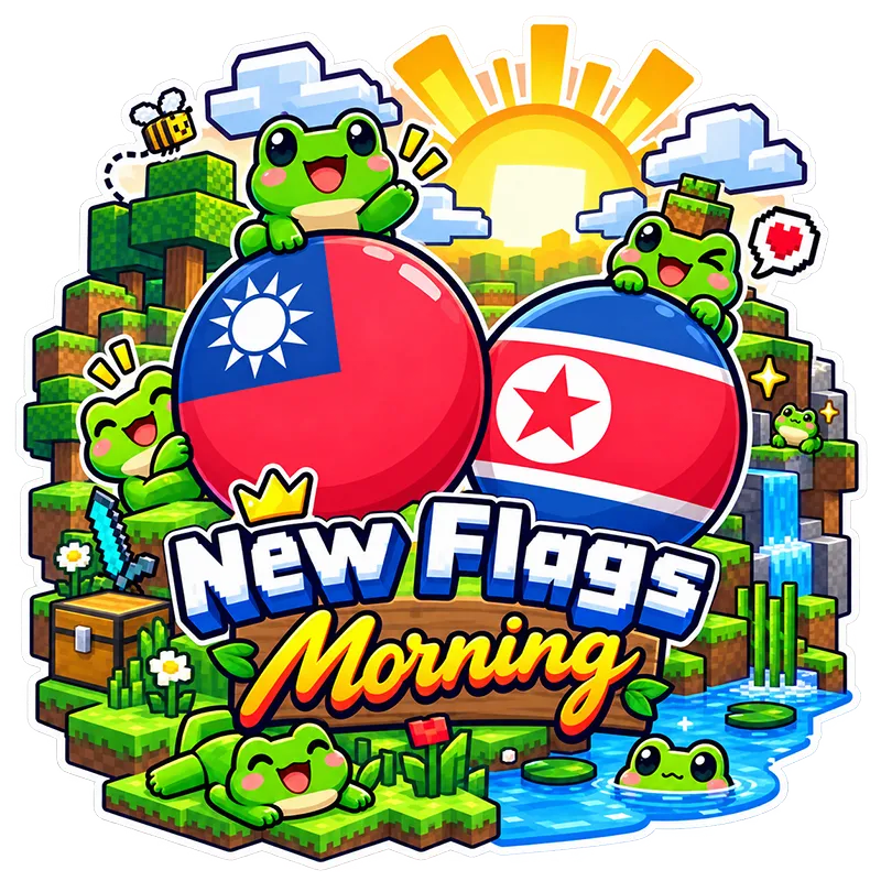 New Flags Morning Sticker