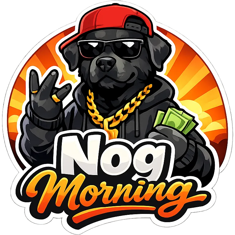 Nog Morning Sticker