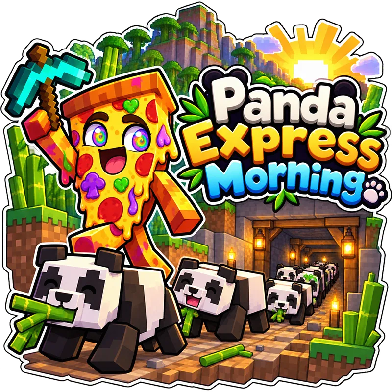 Panda Express Morning Sticker