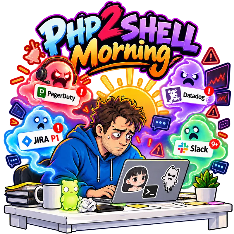 Php2 Shell Morning Sticker