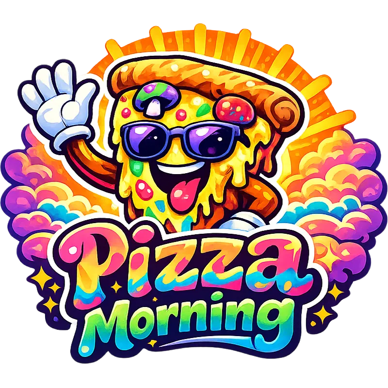 Pizza Morning Sticker