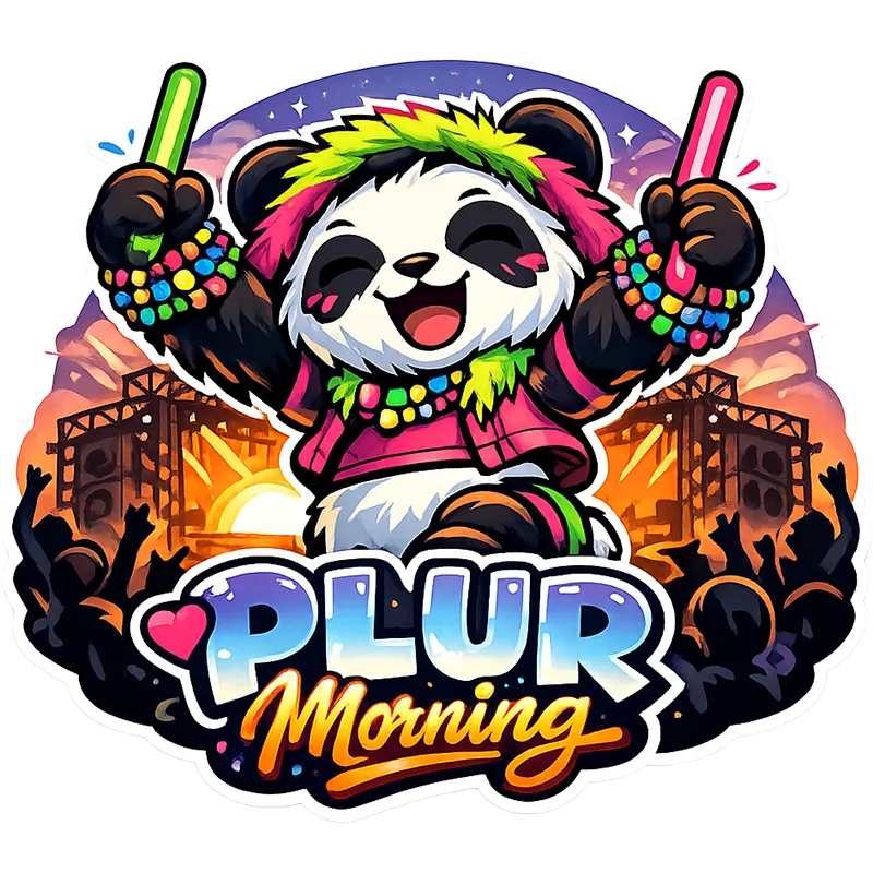 Plur Morning Sticker