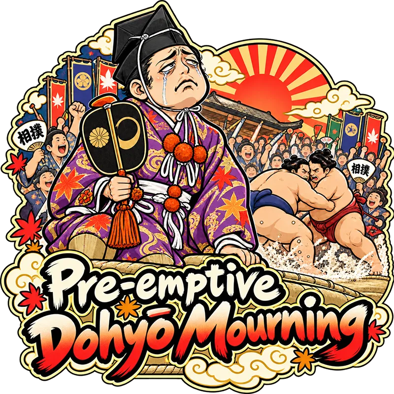Preemptive Dohyo Mourning Sticker