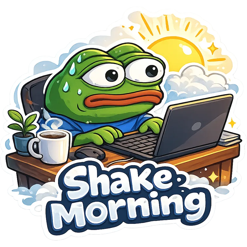 Shake Morning Sticker