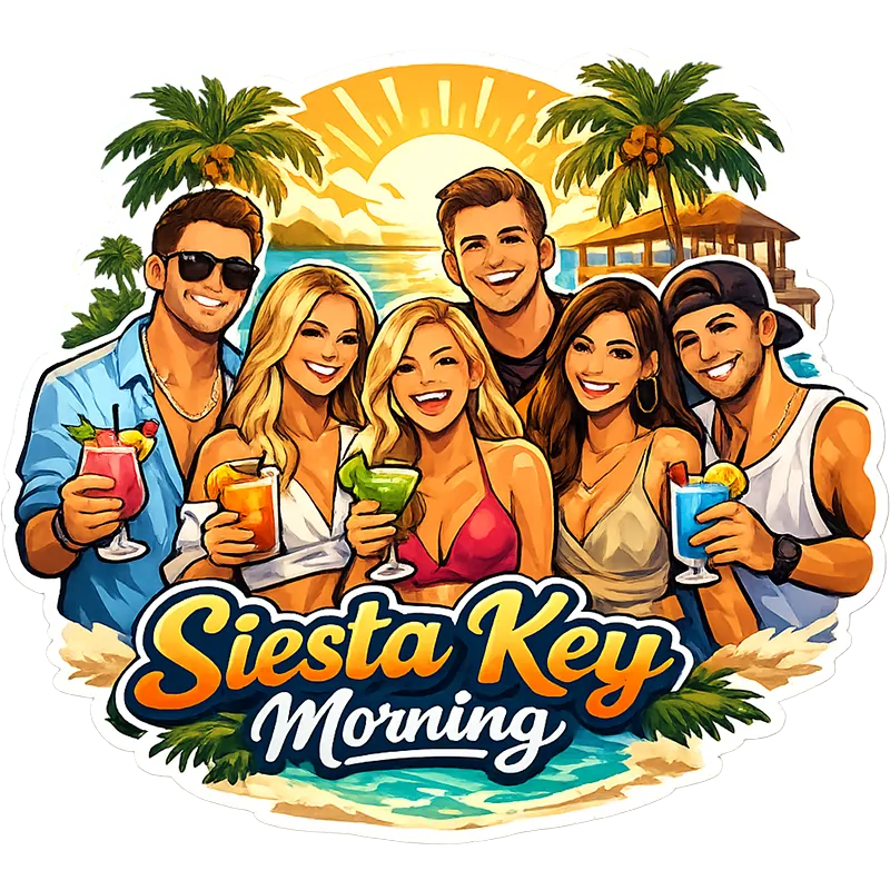 Siesta Key Morning Sticker