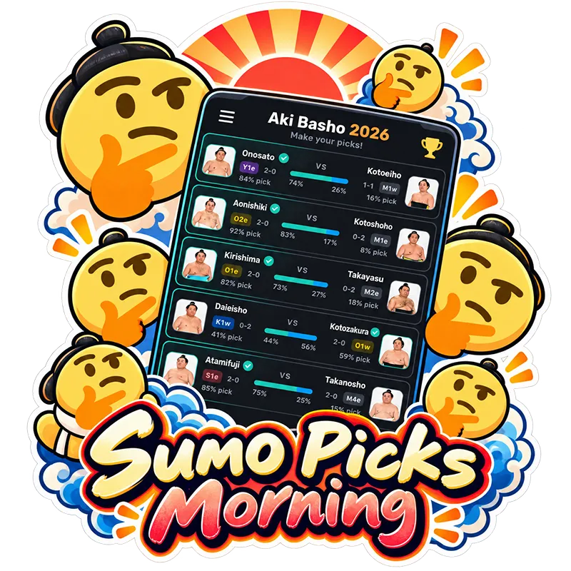 Sumo Picks Morning Sticker