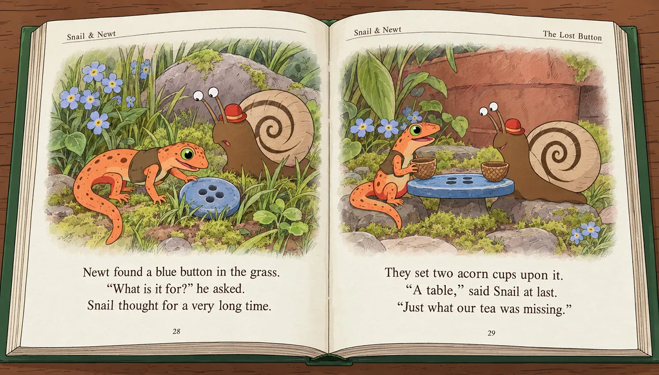 Snail and Newt the Lost Button