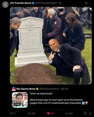 EPL25 Slot Over Artetas Dead Body