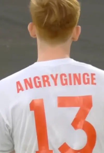 Soccer Aid Angry Ginge