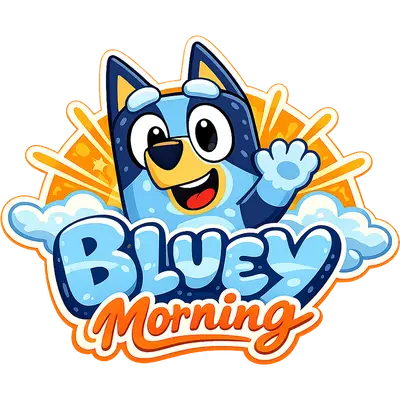 Bluey Morning Sticker