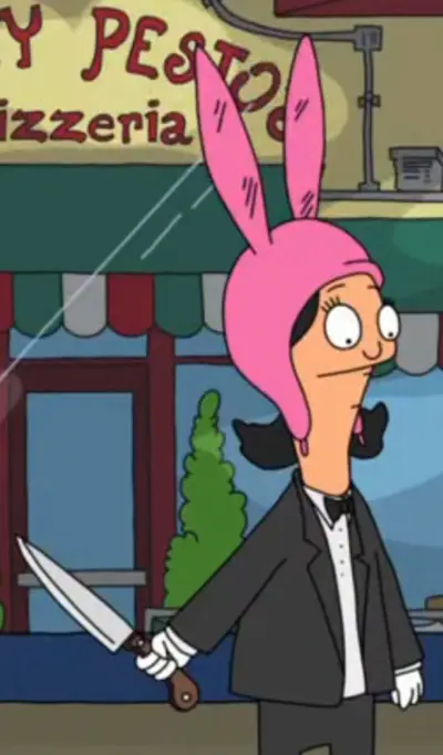 Louise with Knife