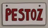 Pestoz License Plate