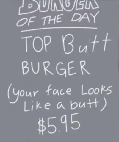 Bobs Special Top Butt Burger