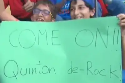 Cum on De Kock