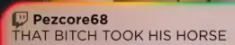 Comments Bitch Took His Horse