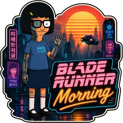 Blade Runner Morning Sticker