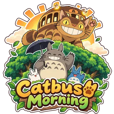 Catbus Morning Sticker