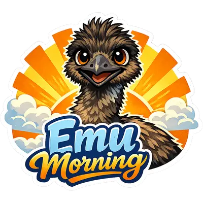 Emu Morning Sticker