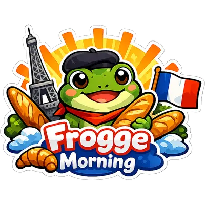Frogge Morning Sticker