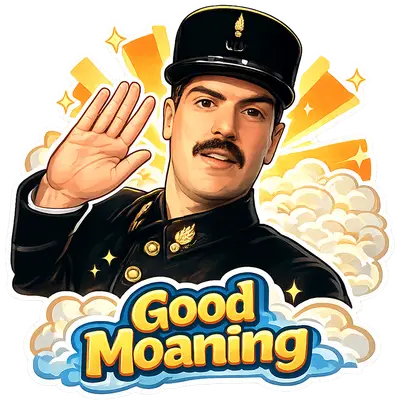 Good Moaning Sticker
