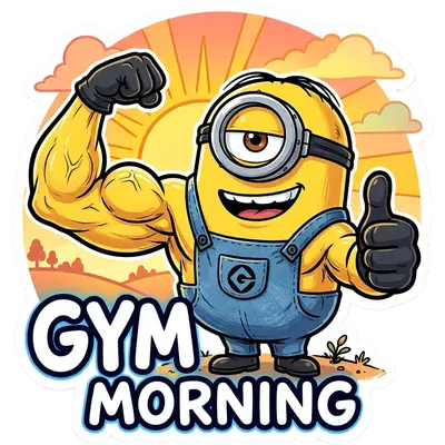 Gym Morning Sticker