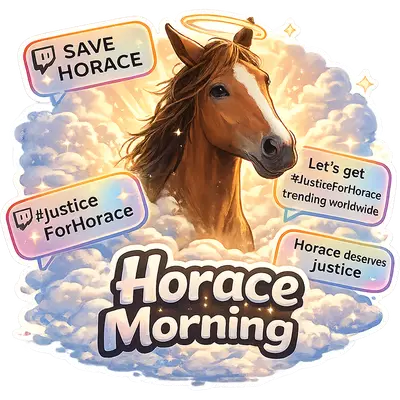 Horace Morning Sticker