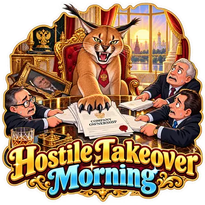 Hostile Takeover Morning Sticker