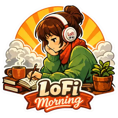 Lofi Morning Sticker