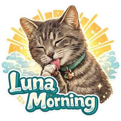 Luna Morning Sticker
