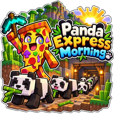 Panda Express Morning Sticker
