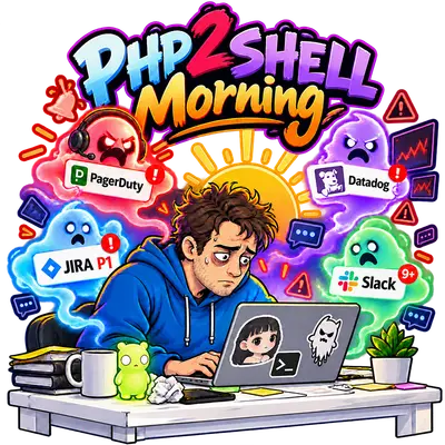 Php2 Shell Morning Sticker