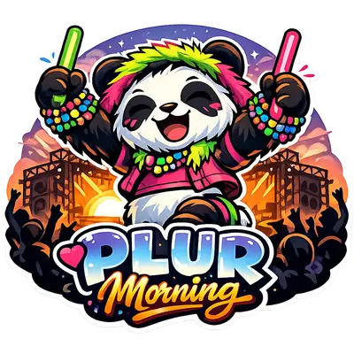 Plur Morning Sticker