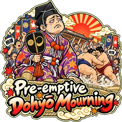 Preemptive Dohyo Mourning Sticker