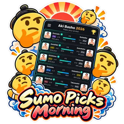 Sumo Picks Morning Sticker