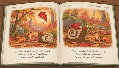 Snail and Newt the Leaf That Would Not Fall
