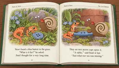 Snail and Newt the Lost Button