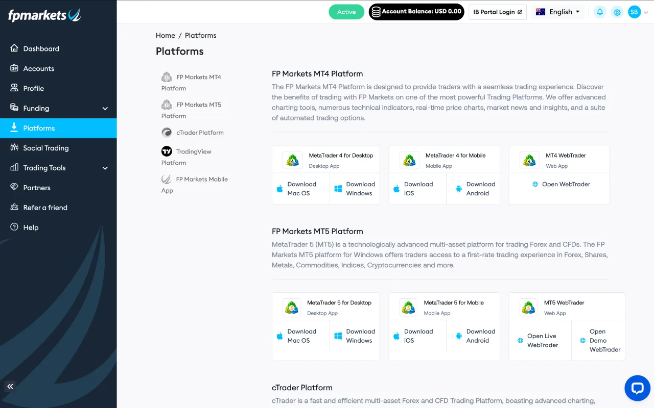 Open your trading platform