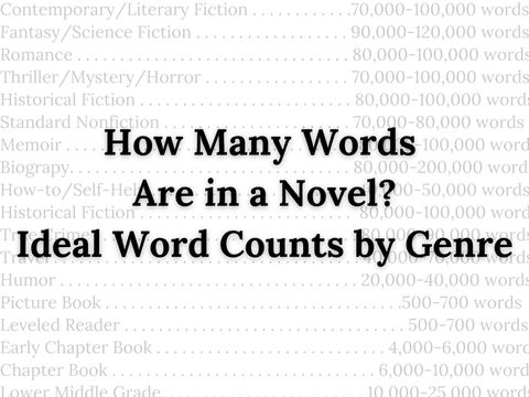 How Many Words are in a Novel: Standard Word Counts by Genre Article Cover Photo
