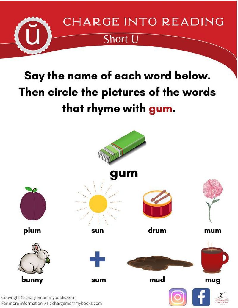 Short U Sounds Word Lists Decodable Passages Activities