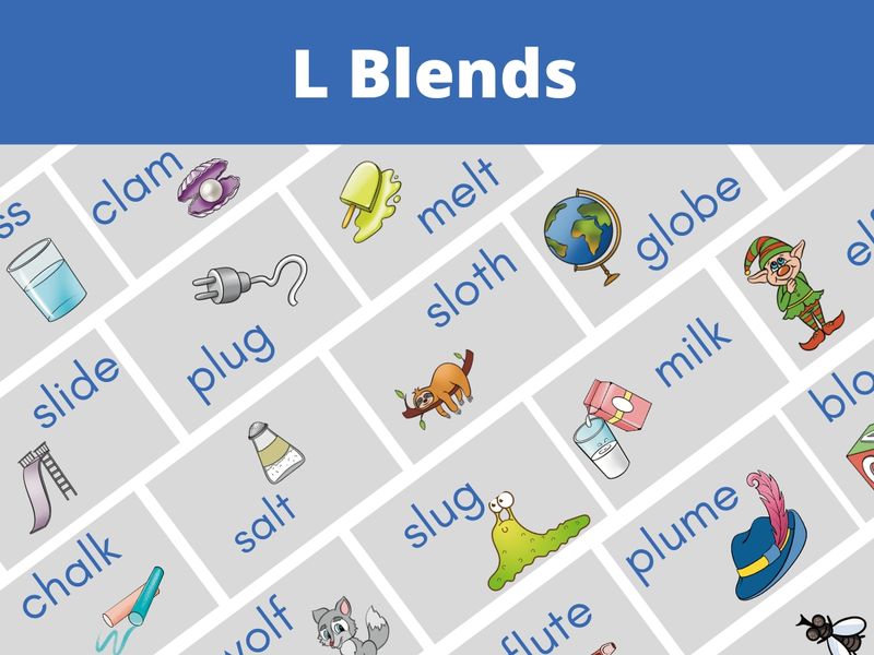 L Blend Words: Word Lists & Worksheets (10 Free Printables)