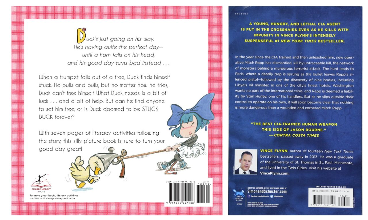 children book back cover