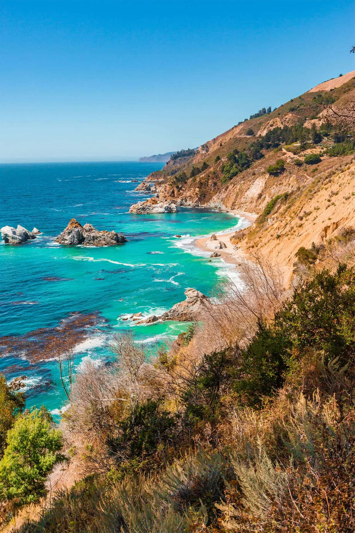 California coastal beauty landscape