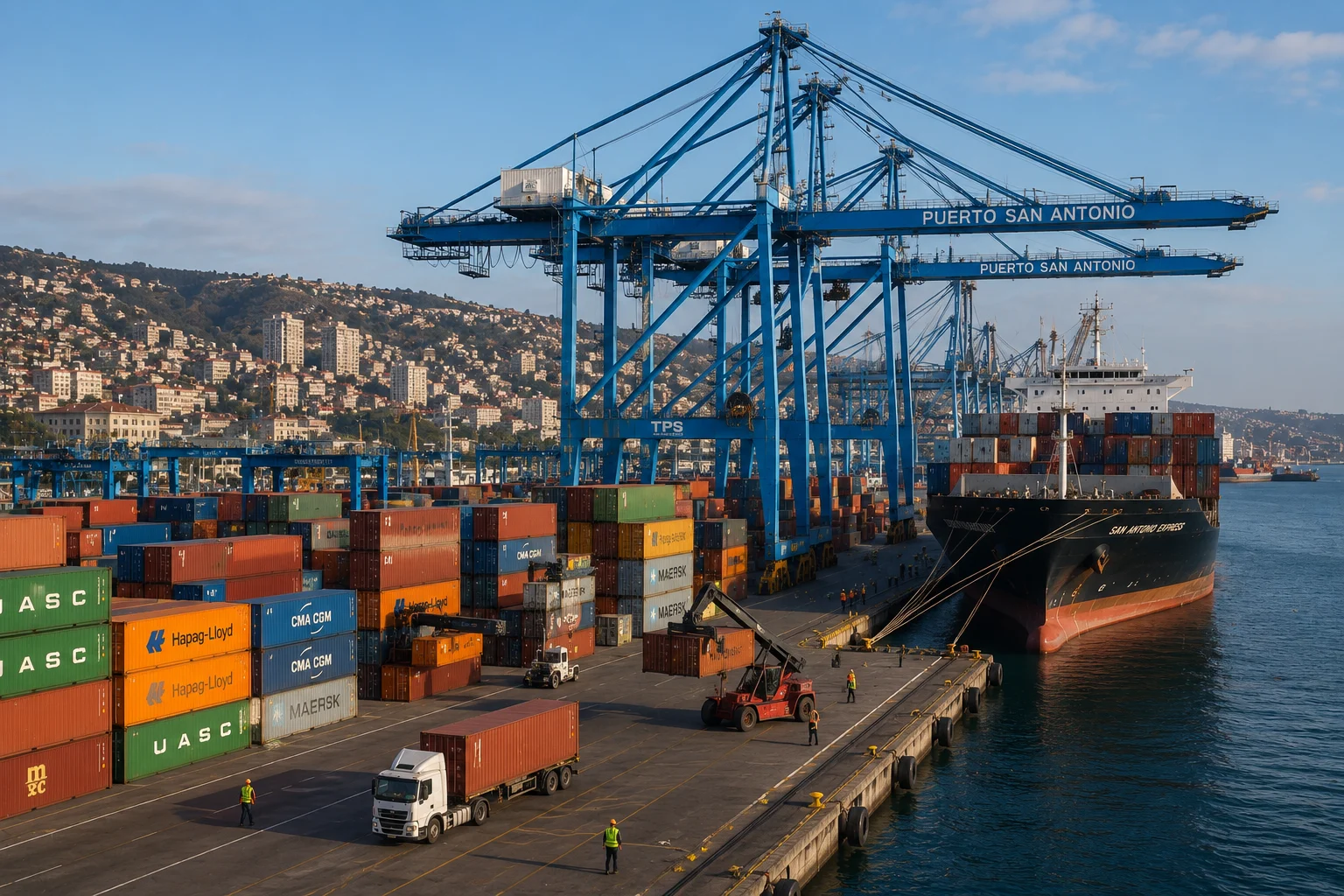 Puerto San Antonio registra alza de 25% en carga movilizada durante el mes de mayo